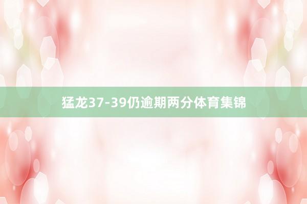猛龙37-39仍逾期两分体育集锦