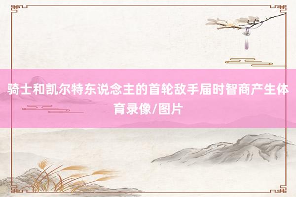 骑士和凯尔特东说念主的首轮敌手届时智商产生体育录像/图片