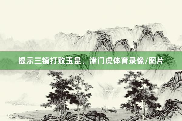 提示三镇打败玉昆、津门虎体育录像/图片