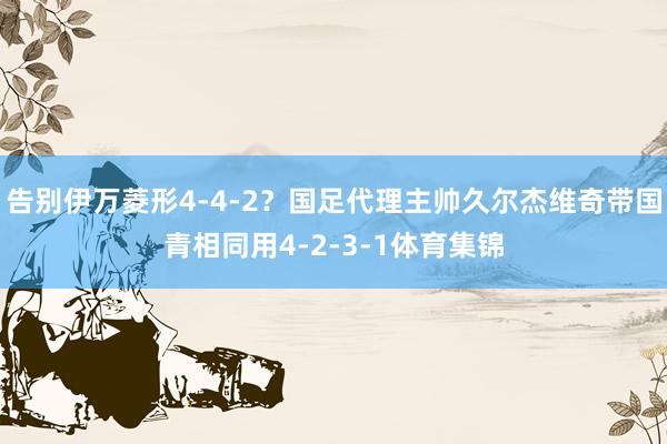 告别伊万菱形4-4-2？国足代理主帅久尔杰维奇带国青相同用4-2-3-1体育集锦