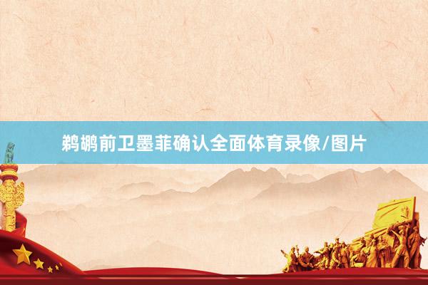 鹈鹕前卫墨菲确认全面体育录像/图片