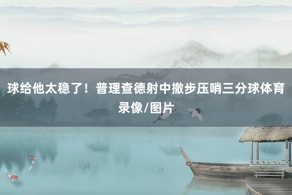球给他太稳了！普理查德射中撤步压哨三分球体育录像/图片